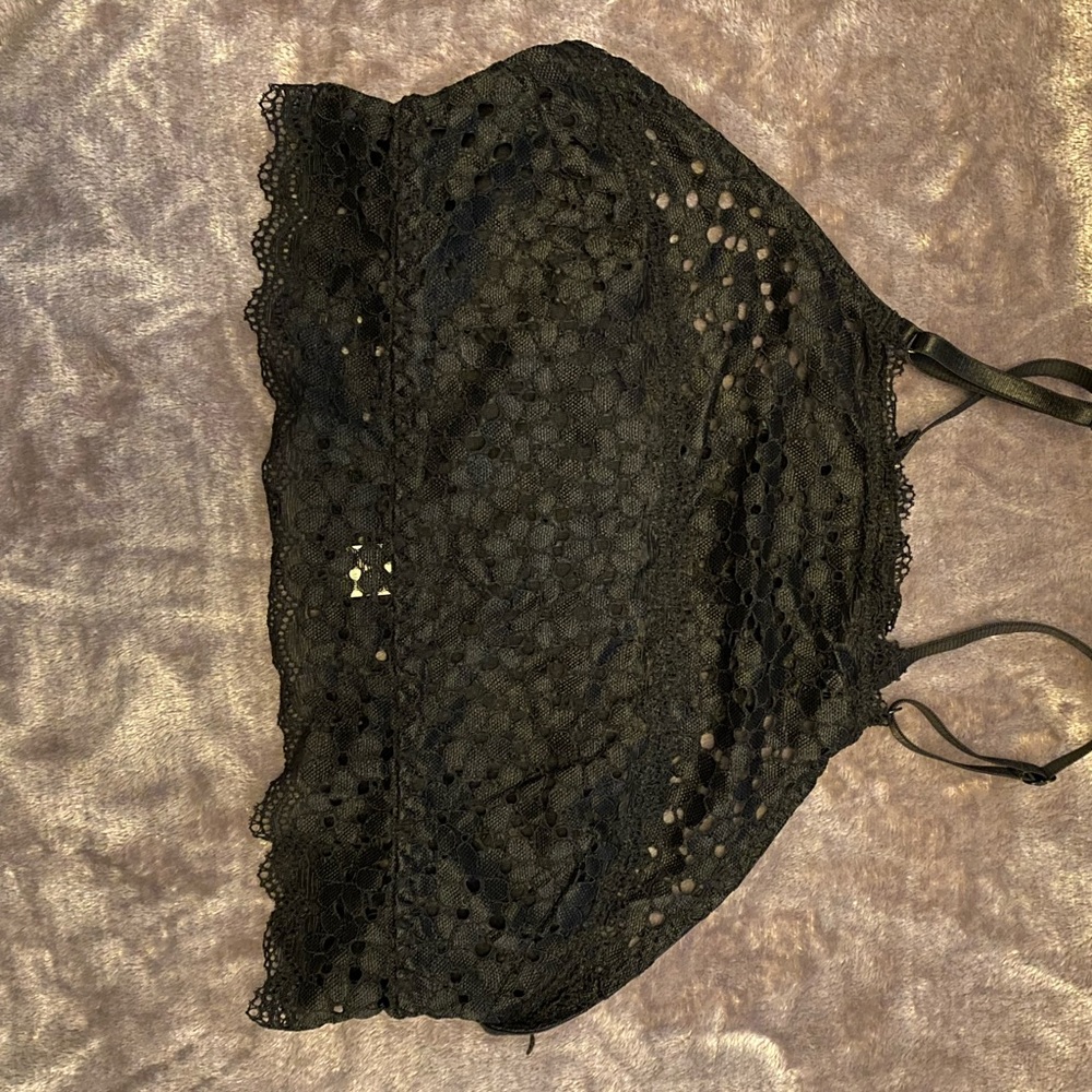BLACK LACE BRALLETE